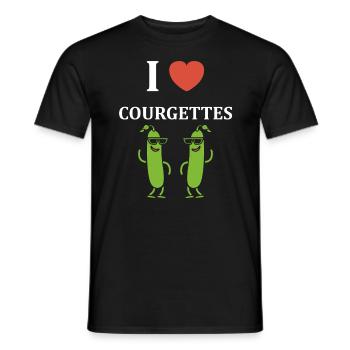 Zucchini-Humor - Männer T-Shirt - Schwarz - Vorne - AI Model Male 178 light (178cm)