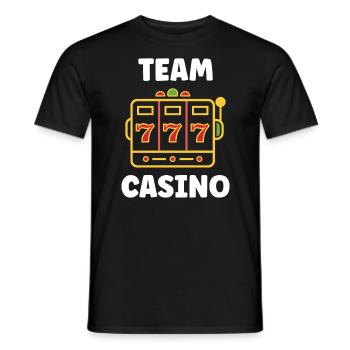 Casino - Men's T-Shirt - black - Front - AI Model Male 178 light (178cm)