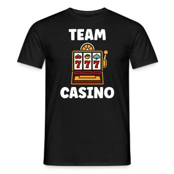 Casino - Men's T-Shirt - black - Front - AI Model Male 178 light (178cm)