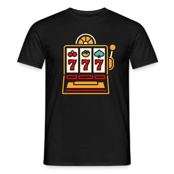 Casino - Men's T-Shirt - black - Front - AI Model Male 178 light (178cm)