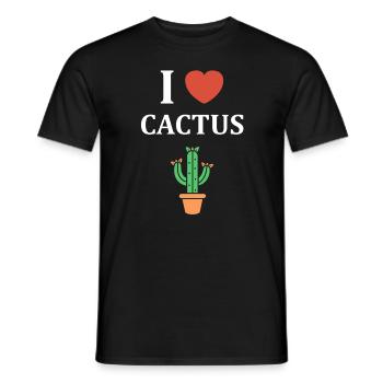 Cactus - Men's T-Shirt - black - Front - AI Model Male 178 light (178cm)