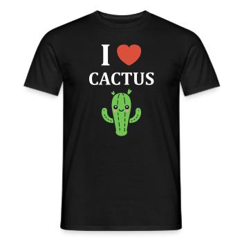 Cactus - Men's T-Shirt - black - Front - AI Model Male 178 light (178cm)