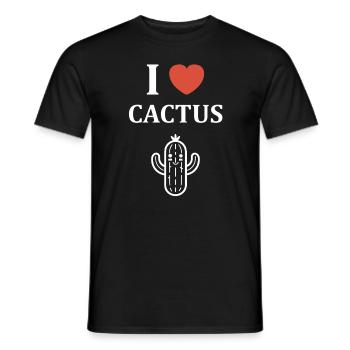 Cactus - Men's T-Shirt - black - Front - AI Model Male 178 light (178cm)