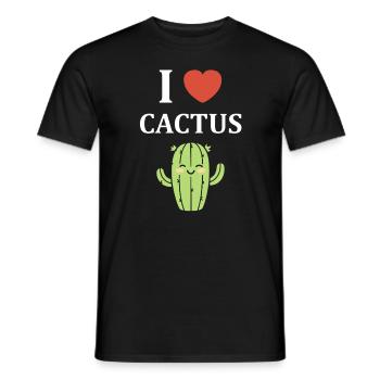 Cactus - Men's T-Shirt - black - Front - AI Model Male 178 light (178cm)