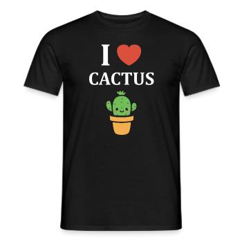 Cactus - Men's T-Shirt - black - Front - AI Model Male 178 light (178cm)