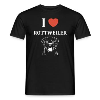 Rottweiler - Men's T-Shirt - black - Front - AI Model Male 178 light (178cm)