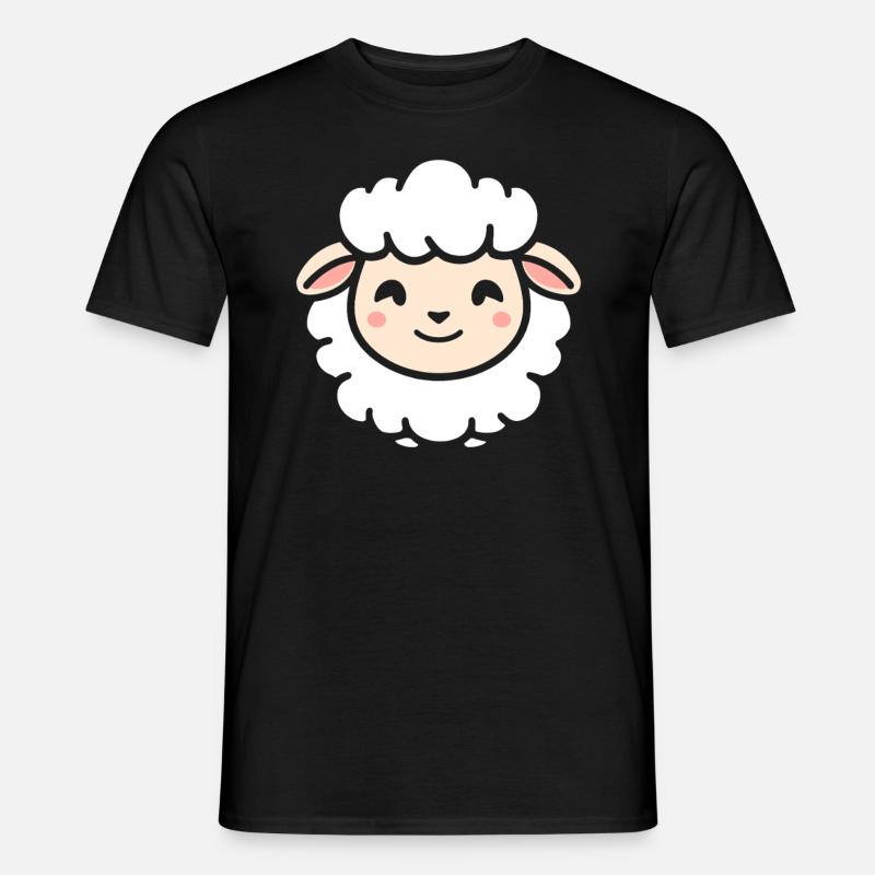 Schaf - Männer T-Shirt - Schwarz