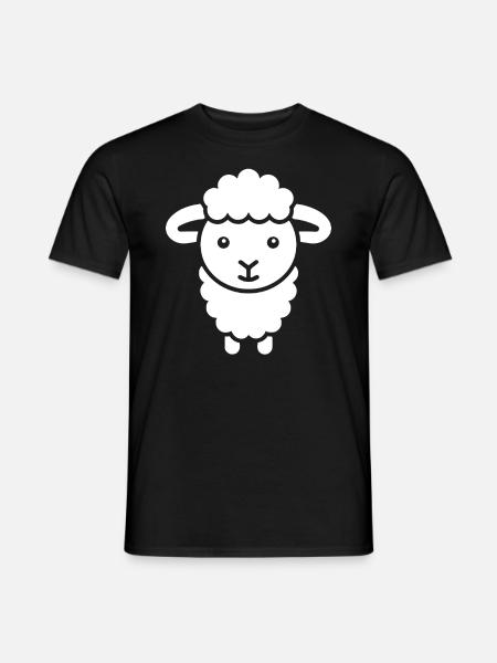 Schaf - Männer T-Shirt - Schwarz