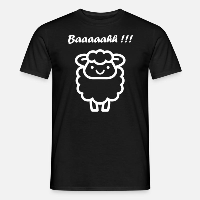 Schaf - Männer T-Shirt - Schwarz