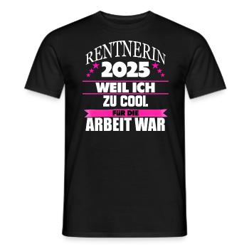 Rente Ruhestand Rentner Geschenk - Männer T-Shirt - Schwarz - Vorne - AI Model Male 178 light (178cm)