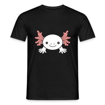 axolotl - T-shirt homme - noir - Devant - AI Model Male 178 light (178cm)