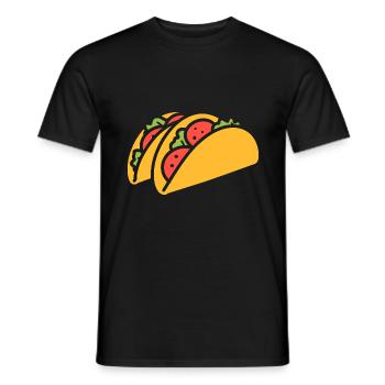 Tacos - Men's T-Shirt - black - Front - AI Model Male 178 light (178cm)