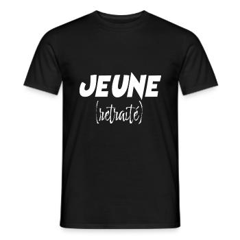 Jeune Retraite Humour Future Retraite Homme - T-shirt homme - noir - Devant - AI Model Male 178 light (178cm)