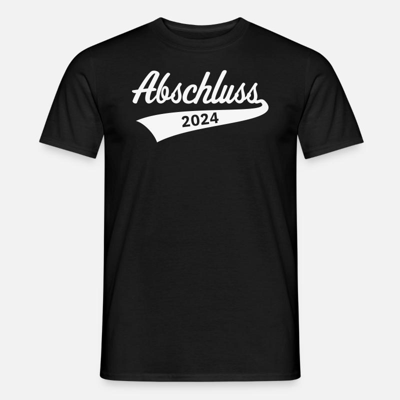Abschluss – 2024 (Schulabschluss / White) - Männer T-Shirt - Schwarz