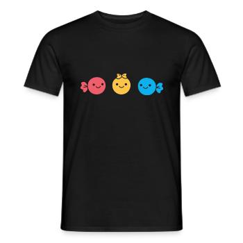 bonbon - T-shirt homme - noir - Devant - AI Model Male 178 light (178cm)