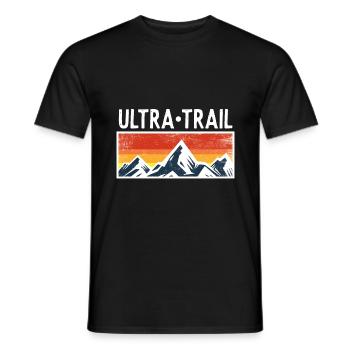 Ultra Trail Runner Mountains montagnes coureurs cadeaux - T-shirt homme - noir - Devant - AI Model Male 178 light (178cm)