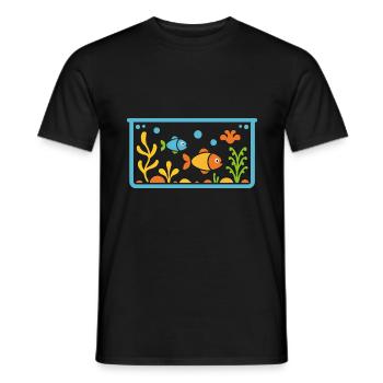 Aquarium - Männer T-Shirt - Schwarz - Vorne - AI Model Male 178 light (178cm)
