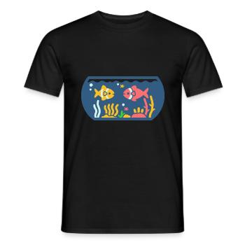 aquarium - T-shirt homme - noir - Devant - AI Model Male 178 light (178cm)