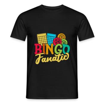 Jeu de bingo fanatique bingo - T-shirt homme - noir - Devant - AI Model Male 178 light (178cm)