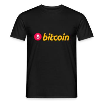 Bitcoin - T-shirt homme - noir - Devant - AI Model Male 178 light (178cm)
