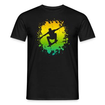 Skaten Skateboarding Skateboard Tricks Skater - Männer T-Shirt - Schwarz - Vorne - AI Model Male 178 light (178cm)
