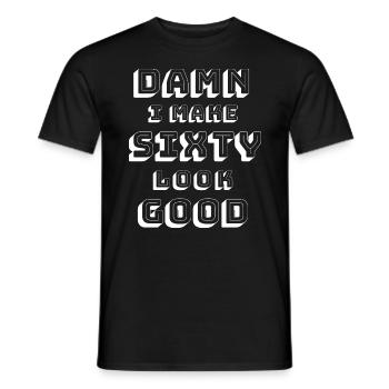 60. Geburtstag - Männer T-Shirt - Schwarz - Vorne - AI Model Male 178 light (178cm)