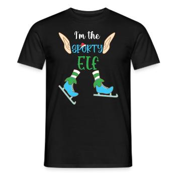 Christmas Santa Claus Gifts - Men's T-Shirt - black - Front - AI Model Male 178 light (178cm)