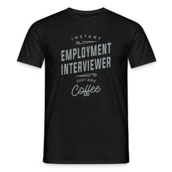 Employment Interviewer Funny Job Occupation - Men's T-Shirt - black - Front - AI Model Male 178 light (178cm)