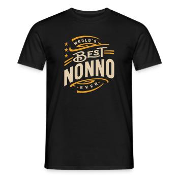 World's Best Nonno Ever Funny Grandpa - Men's T-Shirt - black - Front - AI Model Male 178 light (178cm)