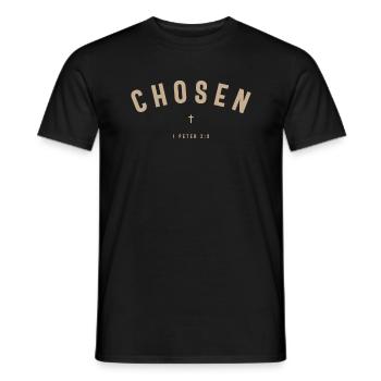 Chosen 1 Peter 2:9 - Men's T-Shirt - black - Front - AI Model Male 178 light (178cm)