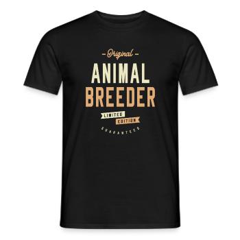 Éleveur d’animaux d’origine - T-shirt homme - noir - Devant - AI Model Male 178 light (178cm)