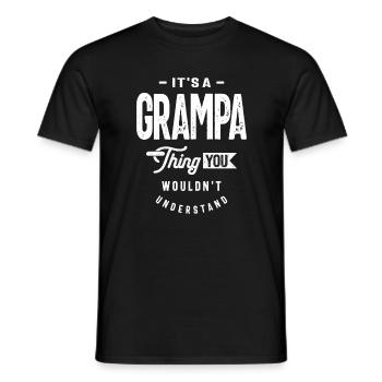 Grampa Life - You Wouldn't Understand, Grandpa - Men's T-Shirt - black - Front - AI Model Male 178 light (178cm)