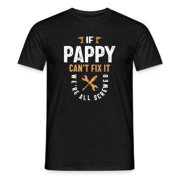 Pappy: The Ultimate Fixer - Father's Day - Men's T-Shirt - black - Front - AI Model Male 178 light (178cm)