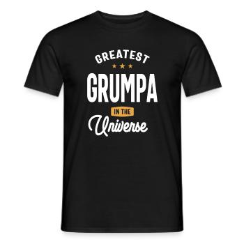 Universe's Greatest Grumpa - Father's Day - Men's T-Shirt - black - Front - AI Model Male 178 light (178cm)