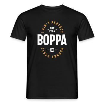 Boppa: Imperfectly Awesome - Father's Day - Men's T-Shirt - black - Front - AI Model Male 178 light (178cm)