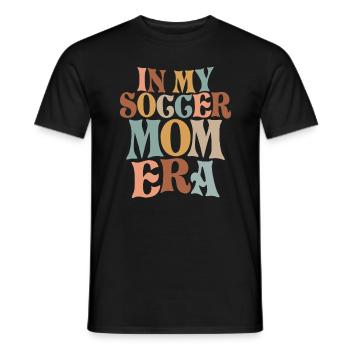 In My Soccer Mom Era - Men's T-Shirt - black - Front - AI Model Male 178 light (178cm)