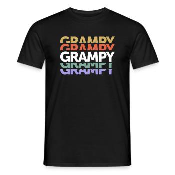 Grampy Legendary Love Grandpa Father's Day - Men's T-Shirt - black - Front - AI Model Male 178 light (178cm)