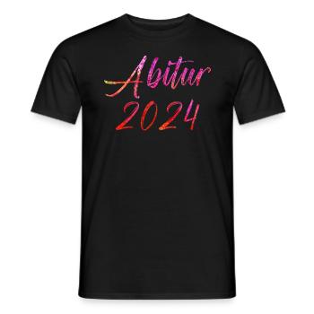 Abitur 2024 - Männer T-Shirt - Schwarz - Vorne - AI Model Male 178 light (178cm)