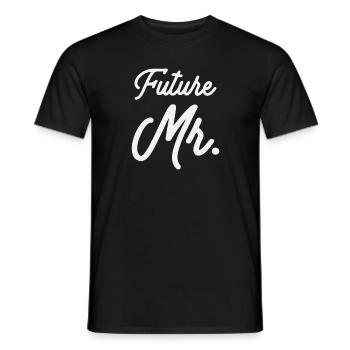 Matching Bachelor Future Mr - Men's T-Shirt - black - Front - AI Model Male 178 light (178cm)