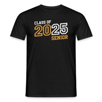 Class of 2025 Graduation 25 Back to School - Men's T-Shirt - black - Front - AI Model Male 178 light (178cm)