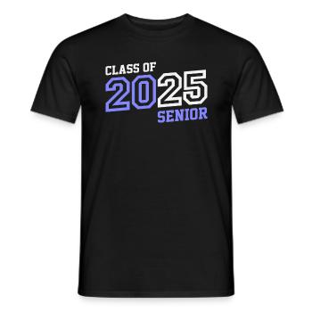Senior 2025 Class of 2025 - Men's T-Shirt - black - Front - AI Model Male 178 light (178cm)