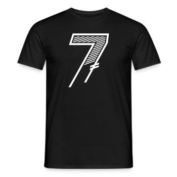 Nummer 7 Sport Trikot 7. Geburtstag - Männer T-Shirt - Schwarz - Vorne - AI Model Male 178 light (178cm)