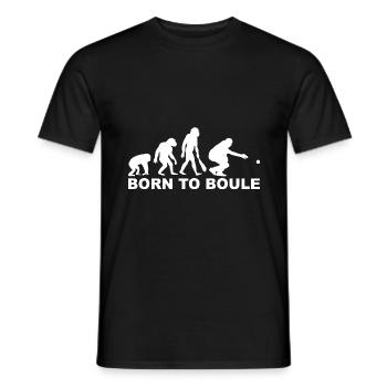Born To Boule Humour Homme Pétanque - T-shirt homme - noir - Devant - AI Model Male 178 light (178cm)