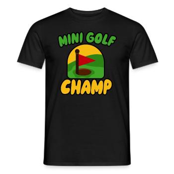 Golf Champ - Männer T-Shirt - Schwarz - Vorne - AI Model Male 178 light (178cm)
