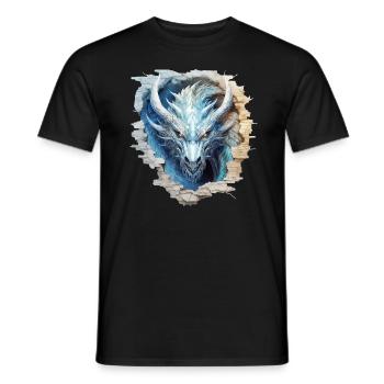 Dragon - Men's T-Shirt - black - Front - AI Model Male 178 light (178cm)
