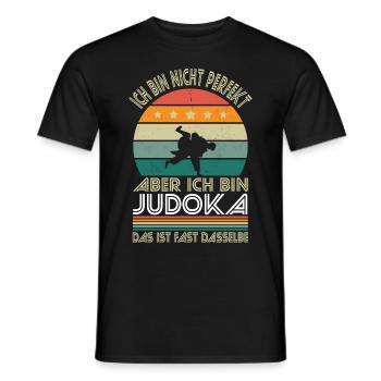 I'm not perfect, but I'm a judoka - Men's T-Shirt - black - Front - AI Model Male 178 light (178cm)