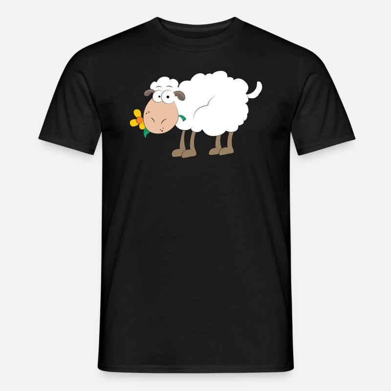 Schaf - Männer T-Shirt - Schwarz