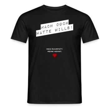 Mach doch watte wills - Männer T-Shirt - Schwarz - Vorne - AI Model Male 178 light (178cm)