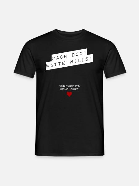 Mach doch watte wills - Männer T-Shirt - Schwarz