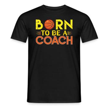 Coach Basketball | Cadeau coach Basketball !! - T-shirt homme - noir - Devant - AI Model Male 178 light (178cm)